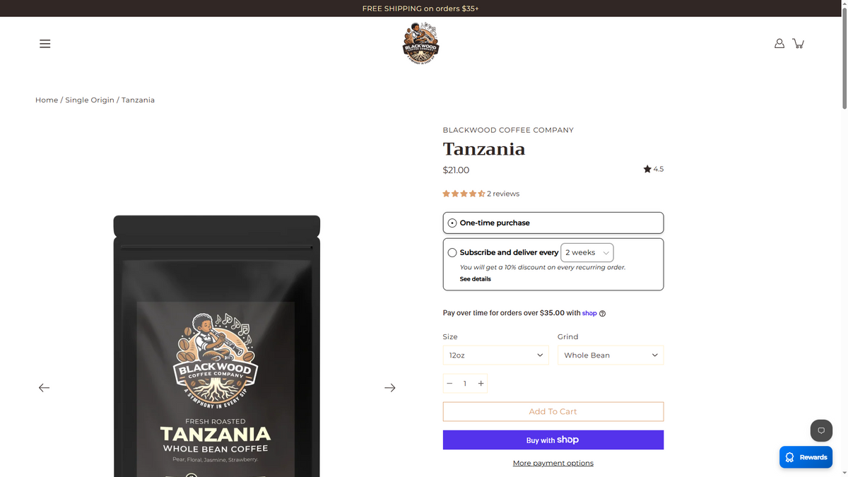 Product page