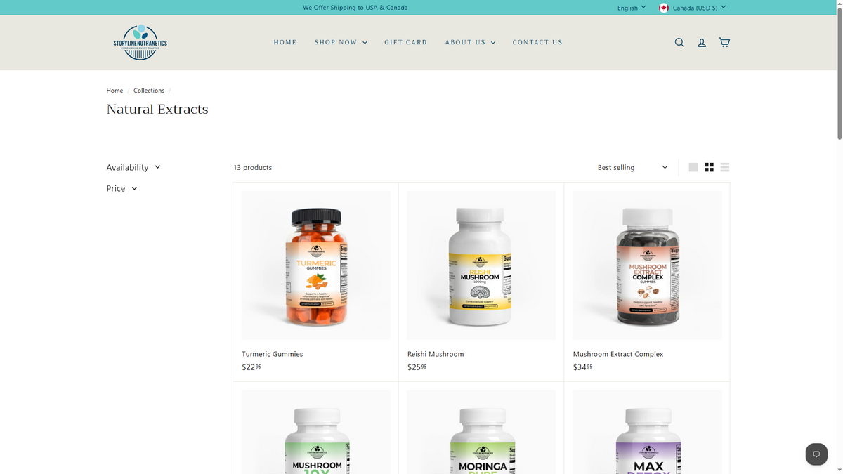 Collection / category page