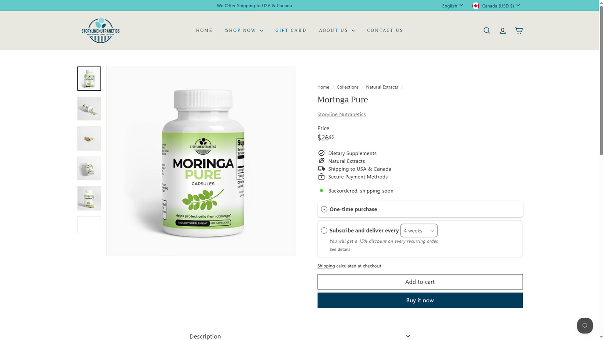 Product page