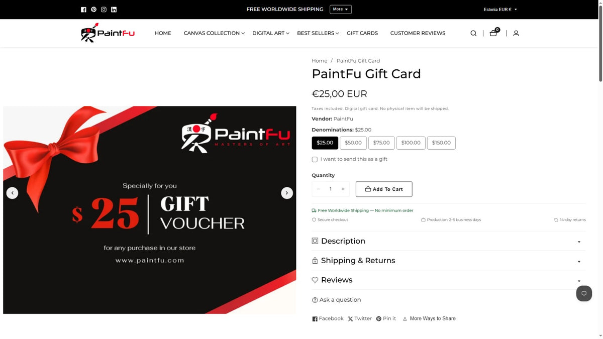 Product page