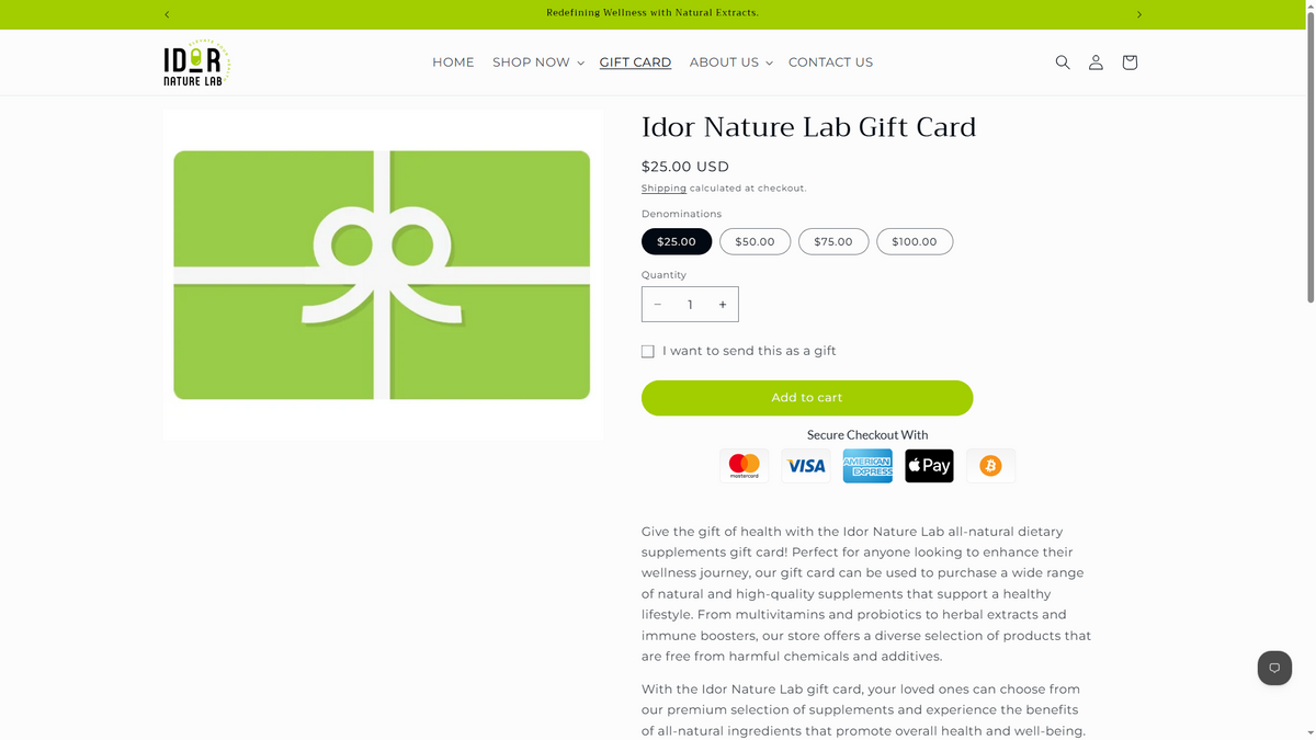 Product page