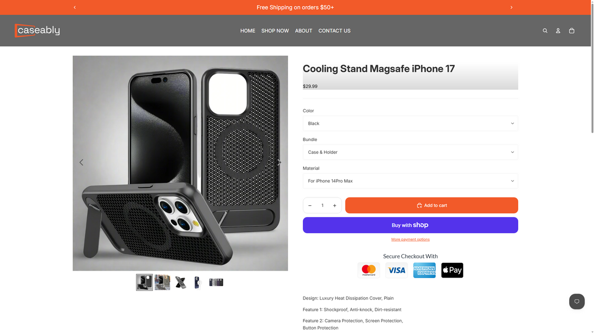 Product page
