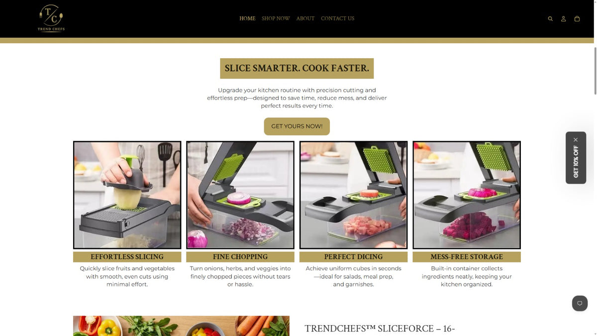 Website view