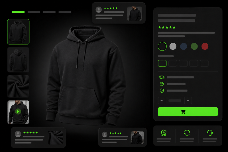 Conversion-focused shopping experiences